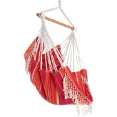 VIVERE Brazilian hangstoel (Kleur: geel/oranje/roze)