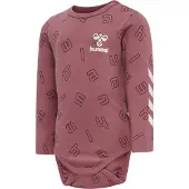 Hummel Rompertje/body bessen / zwart / wit