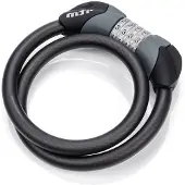 Meteor Protect Fietsslot - Fietsslot - Stalen kabel, kunststof coating, cijferslot, verlicht toetsenbord