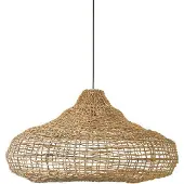 PR Home Mira buiten hanglamp, Lampakanay, stekker, Ø 70 cm, bruin / roest
