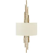 HINKLEY Wandlamp Spyre, dimbaar, messing / goud, Woon-/ Eetkamer, metaal, Modern, Wandlamp