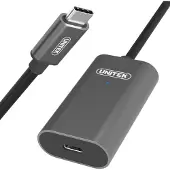 UNITEK U305A USB-kabel 5 m USB 3.2 Gen 1 (3.1 Gen 1) USB C Grijs