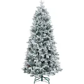 HOMCOM -Kerstboom-Kunststof-97x97x180cm-Groen