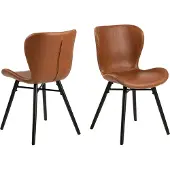 Ebuy24 Bali eetkamerstoel bruin.