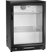 Bartscher Barkoelkast 124L - Zwart - Glazen Deur - 230V - 600x550x850mm - Horeca Koelkast