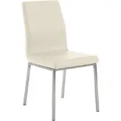 CLP Essstoel Colmar, roestvrijstalen frame, crème kleur