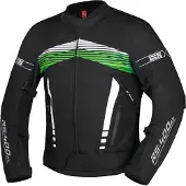 IXS RS-400-ST 3.0 Waterdichte Zwart Wit Groen Textiele Motorjas Maat M