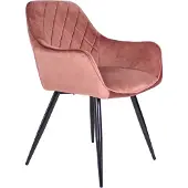 Kick Collection Monza - Eetkamerstoel - Zwart metalen frame - Roze