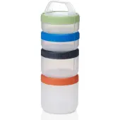 Humangear - Stax - Large - Clear/Spectrum - Starter 4-pack - opbergdoos - stapelbaar