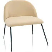 Hjh OFFICE VELVO - Vergaderstoel / bezoekerstoel Beige