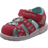 Kangaroos Sandalen 'Tiffy' turquoise / rosa / donkerroze
