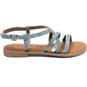 Lazamani open Dames Blauw Imitatieleer | Maat 40