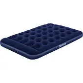 Bestway Opblaasbaar luchtbed Blue Horizon Step met ingebouwde voetpomp, formaat Double XL/Lo, 191 x 137 x 28 cm