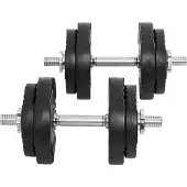 Gorilla Sports Dumbbellset 20 kg Gripper Kunststof