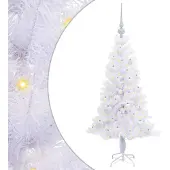 Syfax Kunstkerstboom met 150 LED Wit 120 cm PVC en Staal