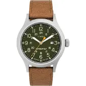 Timex Expedition Scout TW4B23000 Horloge - Leer - Bruin - Ø 40 mm