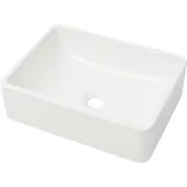 Syfax Wastafel wit 41x30x12 cm keramiek