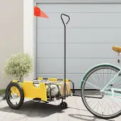 Prolenta Maison Exclusive - Fietsaanhanger. Geel, gemaakt van Oxford-stof en metaal