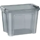 Cep Aufbewahrungsbox SHADOW, 18 Liter, transparent rauchgrau