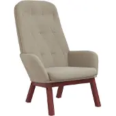 Syfax Relaxstoel fluweel lichtgrijs