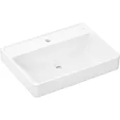 Hansgrohe wastafel Xanuia, 650x480 mm, met kraangat, zonder overloop, SMC wit, artikelnummer 61153450
