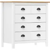Syfax Dressoir Hill 79x40x80 cm massief grenenhout wit