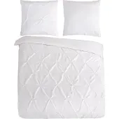 Pure Dekbedovertrek Micropercal Elegance - silver 200x200/220cm