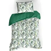 De Witte Lietaer Dekbedovertrek Salix Deep Jungle Percal-140 x 200 / 220 cm | 1-Persoons