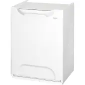 Artplast Eco-logico, witte prullenbak van papier, 47x34x29 cm, wit, één maat
