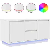 Syfax Tv-meubel met LED-verlichting 100x41x50 cm wit