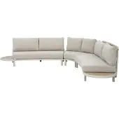 Intratuin 5-zits Loungeset Kleine Hoek Zeno Taupe