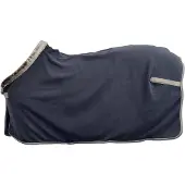 Bucas Fleecedeken Show-line 600gr Donkerblauw-grijs - 145/198