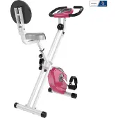 HOMCOM -Magnetische hometrainer-staal-43x97x109cm-roze