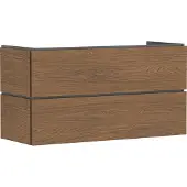 Hansgrohe Xilesa E - Wastafelkast, 62x118x47 cm, 2 laden, kasjmier eik 54264550