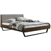 Hasena Trento 16 Pietro bedombouw massief houten bed gestoffeerd hoofdbord