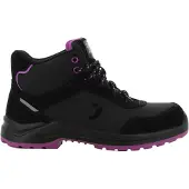 Safety Jogger Botanic S1P Mid Zwart Lila Veiligheidsschoenen Vrouwen
