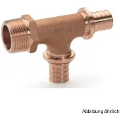 Rehau Rautitan T-stuk aftakking m. buitendraad 20x20mmxR1/2" RX 13662801001