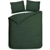 Heckett & Lane Dekbedovertrek Katoen-Satijn - Diamante Calla Green 240 x