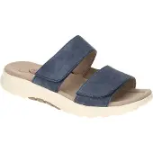 Gabor Rollingsoft Slippers blauw Suède Maat 6