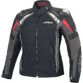 Büse B.Racing Pro Dames Zwart Rood Textiel Jas Maat 42
