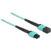 DeLOCK LWL-kabel, MPO-connector naar MPO-connector, 12 vezels, polariteit A, multimode OM4, 50/125 µm, 2 meter, OM4, MPO, MPO