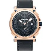 Police Politiehorloge PL15728JSR.03. Quartz, zwart. Heren.