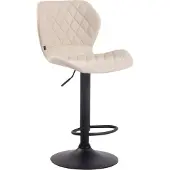CLP Cork Barkruk - Kunstleer zwart/creme