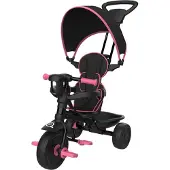 Tp Toys DELUXE 4 in 1 roze driewieler voor kinderen