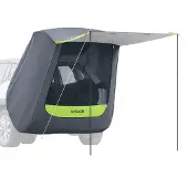 Vevor Achterklep-tent, autotent (1,5 x 1,5 m hoofdtent), waterdichte (PU2000 mm) kampeertent met zonnescherm en draagtas, SUV-achterklep-tent voor kamperen, wandelen, outdooractiviteiten, draagbaar