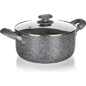 Banquet Pan met antiaanbaklaag, model GRANITE PR, afmetingen 18 x 8,5 cm, met glazen deksel