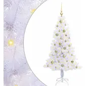 Syfax Kunstkerstboom met 150 LED Wit 150 cm PVC en Staal