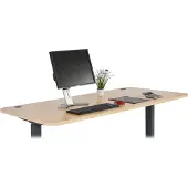 Mendler Tafelblad -D40 voor bureaus, tafelblad, 160x80cm MVG-gecertificeerd ~ lichtbruin