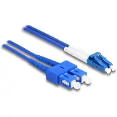 DeLOCK Fiber Optical Cable with metal armouring LC Duplex to SC Duplex Singlemode OS2 2 m