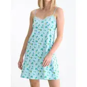 Lisca Slipdress Bloomy | Maat: S | Kleur: Blauw